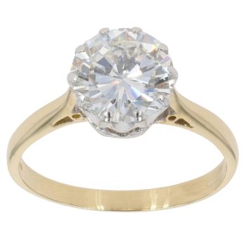 18ct Yellow Gold 2.10ct Brilliant Cut Diamond Solitaire Ring