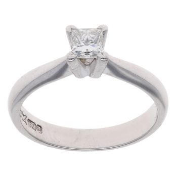 18ct White Gold 0.35ct Diamond Solitaire Ring