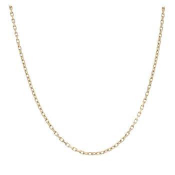 9ct Yellow Gold Square Belcher Chain 18"