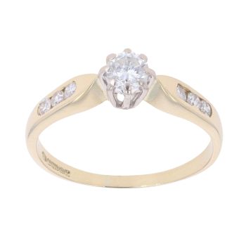 18ct Yellow Gold 0.45ct Diamond Solitaire Ring