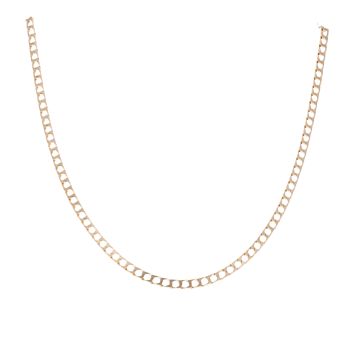 9ct Yellow Gold Curb Chain 18"