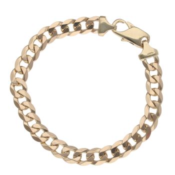 9ct Yellow Gold Curb Bracelet 8.5"