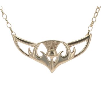 9ct Yellow Gold Rennie Mac Pendant And Chain 18"