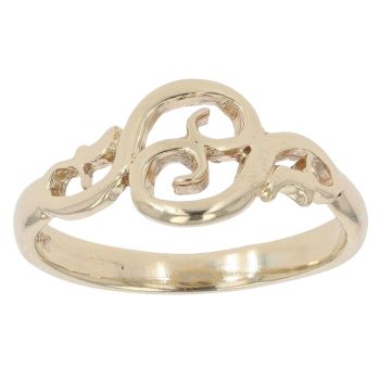 9ct Yellow Gold Filigree Ring