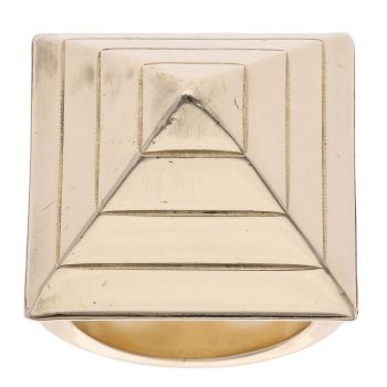 9ct Yellow Gold Pyramid Ring