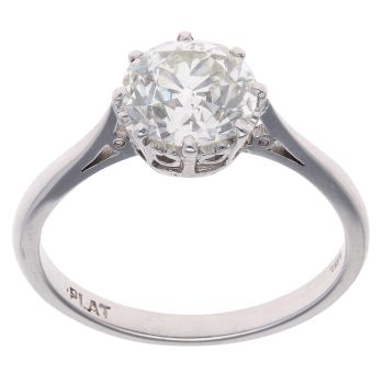 18ct White Gold 2.00ct Diamond Soltaire Ring