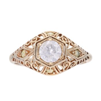 9ct Yellow Gold 0.65ct Diamond Solitaire Ring