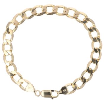 9ct Yellow Gold Curb Bracelet 7.5"