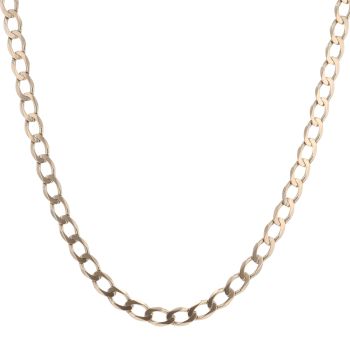 9ct Yellow Gold Curb Chain 20"