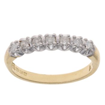 18ct Yellow Gold 0.33ct Brilliant Cut Diamond Eternity Ring