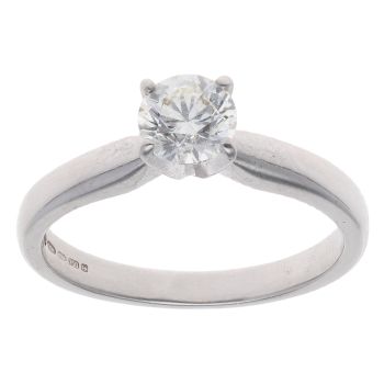 18ct White Gold 0.60ct Brilliant Cut Diamond Solitaire Ring
