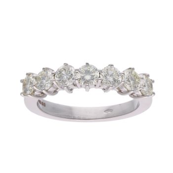 18ct White Gold 1.50ct Diamond Half Eternity Ring