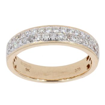 9ct Yellow Gold Approx. 0.51ct Diamond Eternity Ring by Anya Belle