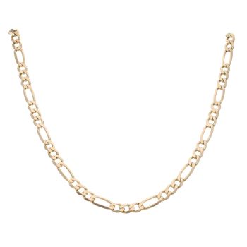 9ct Yellow Gold Figaro Chain 18"