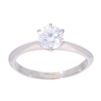 Platinum 0.70ct Diamond Solitaire Ring