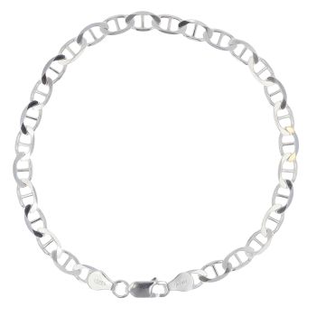 Silver Anchor Bracelet 8" By Icesia