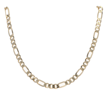 9ct Yellow Gold Figaro Chain 30"