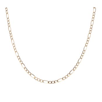 9ct Yellow Gold Figaro Chain 18"