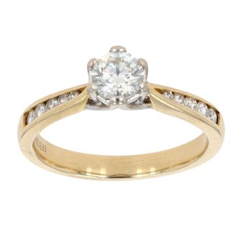 18ct Yellow Gold 0.65ct Diamond Solitaire Ring