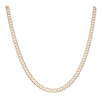 9ct Yellow Gold Curb Chain 20"