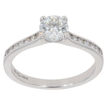 Platinum 1.00ct Brilliant Cut Diamond Solitaire Ring