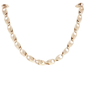 9ct Yellow Gold Tulip Chain 26"