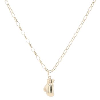 9ct Yellow Gold Boxing Glove Pendant and Chain 22"
