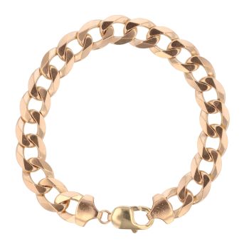 9ct Yellow Gold Curb Bracelet 9"