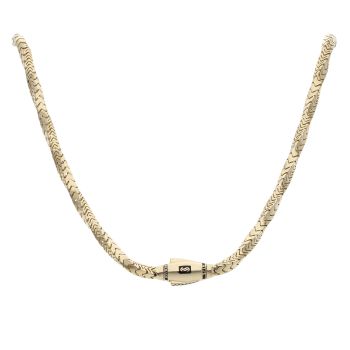 14ct Yellow Gold Monaco Spin Plain Lock Twist Chain 24"