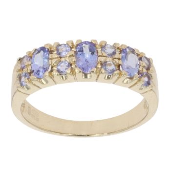 9ct Yellow Gold Tanzanite Fancy Ring