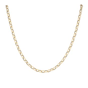 9ct Yellow Gold Oval Chain 18"