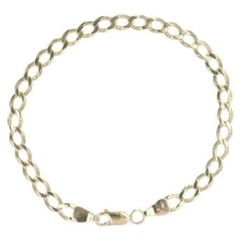 9ct Yellow Gold Curb Bracelet 7.5"