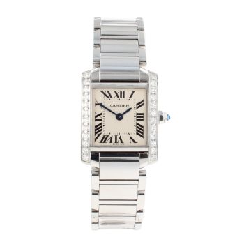 Cartier Custom Tank Francaise Pre Owned Watch Ref 2384