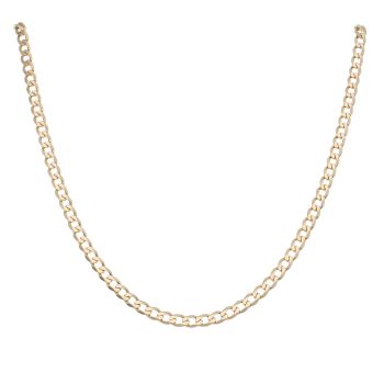 9ct Yellow Gold Curb Chain 20"