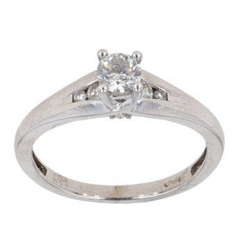 9ct White Gold 0.40ct Diamond Solitaire Ring