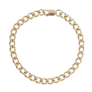 9ct Yellow Gold Curb Bracelet 9"