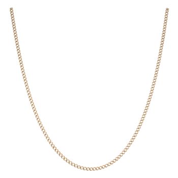 9ct Yellow Gold Curb Chain 22"