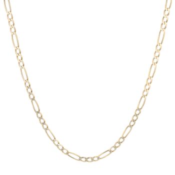 9ct Yellow Gold Figaro Chain 22"