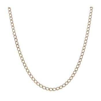 9ct Yellow Gold Curb Chain 18"
