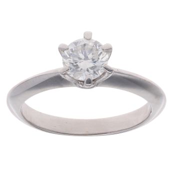18ct White Gold 0.60ct Brilliant Cut Diamond Solitaire Ring