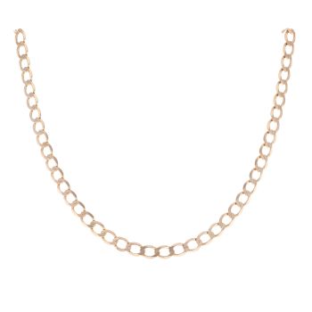 9ct Yellow Gold Curb Chain 22"