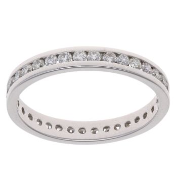 18ct Yellow Gold 0.77ct Brilliant Cut Diamond Full Eternity Ring