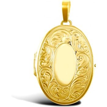 9ct Yellow Gold Oval Locket