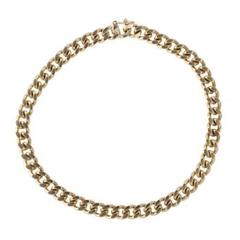 9ct Yellow Gold Curb Bracelet 8.5"