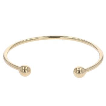 9ct Yellow Gold Plain Torque Bangle