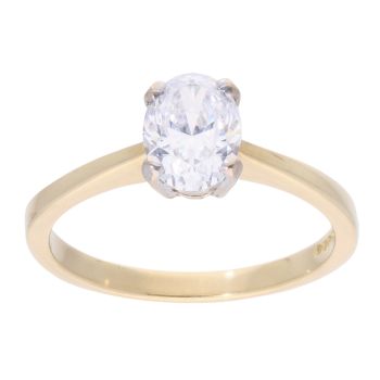 18ct Yellow Gold Cubic Zirconia Ring