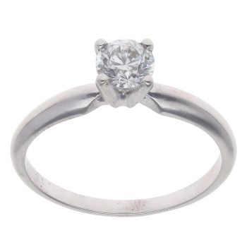 Platinum 0.50ct Brilliant Cut Diamond Solitaire Ring