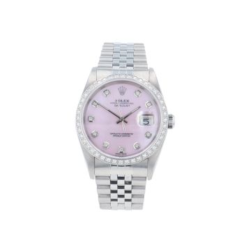 Rolex Custom Datejust Pre Owned Watch Ref 16620