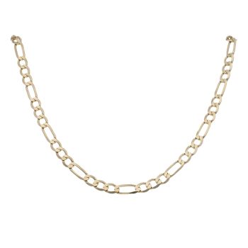 9ct Yellow Gold Figaro Chain 24"