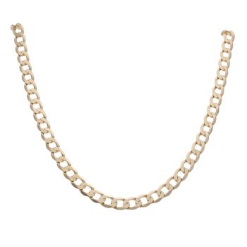 9ct Yellow Gold Curb Chain 20"
